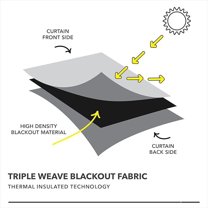 Deconovo Greyish White Curtains, Room Darkening Curtain, Thermal Insulated Soundproof Drapes, Silver Branch Print, 52 x 84 Inch Long, Grommet Window Panels for Living Room Bedroom Patio Door, Set of 2
