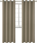 BGment Room Darkening Curtains 84 Inches Long - Grommet Thermal Insulated Drapes Window Treatment Curtains for Bedroom, 2 Panels, 52 x 84 Inch, Cocoa