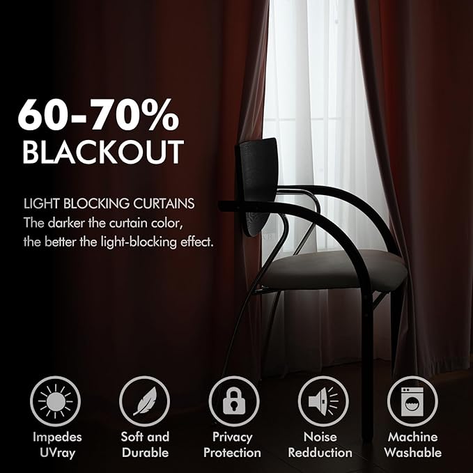 MIULEE Velvet Curtains Baby Pink Elegant Grommet Thermal Insulated Soundproof Room Darkening Curtains/Drapes for Classical Living Room Bedroom Decor 52 x 96 Inch Set of 2