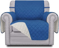 Easy-Going Chair Sofa Slipcover Reversible Sofa Cover Water Resistant Couch Cover Furniture Protector Cover with Elastic Straps for Pets Kids Children Dog Cat (Chair, Blue/Ivory)