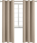 BGment Blackout Curtains - Grommet Thermal Insulated Room Darkening Bedroom and Living Room Curtains, Set of 2 Panels (38 x 84 Inch, Sand)