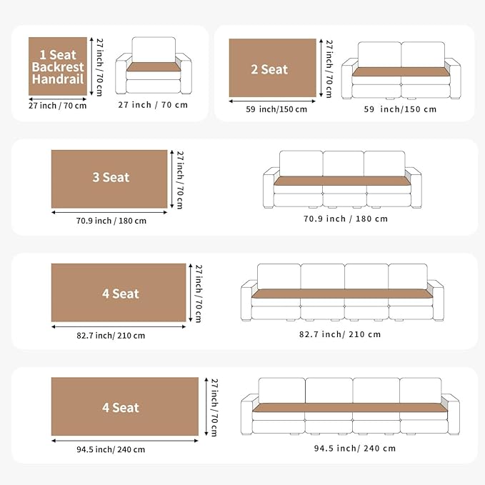 Velvet Couch Covers for Dogs, Dog Sectional Couch Covers, Pet Couchs Cover for 3-4 Seater, Couchs Protector for Dogs, Sectional Sofa Cover for Pet Washable(1PC,Khaki,27.6"×82.7")