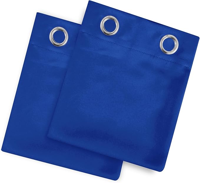 LEMOMO Royal Blue Thermal Blackout Curtains/52 x 54 Inch/Set of 2 Panels Room Darkening Curtains for Bedroom