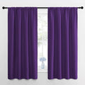 NICETOWN RV Blackout Curtains for Camper Windows, Royal Purple, 29" Wide by 50" Long, 2 PCs, Short Blackout Curtains & Drapes, Thermal Insulated Blackout Curtain Panels for Kids Room, Play Room
