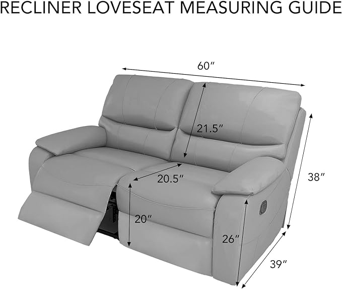 PureFit Super Stretch Loveseat Recliner Sofa Couch Cover with Pocket – 2 Seats Non Slip Soft Sofa Slipcover, Washable Reclining Furniture Protector for Kids, Pets (Recliner Loveseat, Wine)