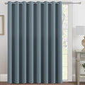 H.VERSAILTEX Blackout Patio Curtains 100 x 96 Inches for Sliding Door Extral Wide Blackout Curtain Panels Thermal Insulated Room Divider - Grommet Top, 8' Tall by 8.5' Wide - Stone Blue