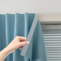 Self Adhesive Curtains, Black Out Shade for Window, Blackout Fabric Temporary Window Coverings Easy to Hang Curtains No Rod Needed, Use for Bedroom, Room, Kitchen, 47"W X 59"L, Lake Blue, 1 Panel