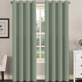 H.VERSAILTEX Blackout Curtain for Living Room Thermal Insulated Window Treatment Curtain Extra Long 84 inch Length Energy Saving Solid Grommet Top Blackout Drape, One Panel, Cyan, 52" W x 84" L