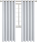 BGment Room Darkening Curtains 84 Inches Long - Grommet Thermal Insulated Drapes Window Treatment Curtains for Bedroom, 2 Panels, 70 x 84 Inch, Greyish White