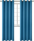 BGment Blackout Curtains - Grommet Thermal Insulated Room Darkening Bedroom and Living Room Curtains, Set of 2 Panels (52 x 84 Inch, Steel Blue)