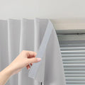 Blackout Curtains for Bedroom Sticky Curtain Blackout Window Cover Self Adhesive Curtains Rod No Drillng, 47" W X 71" L, Light Grey, 1 Panel
