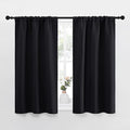 NICETOWN Black Out Curtain Panels for Kitchen - Energy Smart Decoration Thermal Insulating Blackout Drapes/Draperies for Small Window (2 Panels, 29 inches Wide by 40 inches Long)