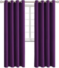 BGment Blackout Curtains - Grommet Thermal Insulated Room Darkening Bedroom and Living Room Curtains, Set of 2 Panels (52 x 108 Inch, Purple)