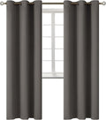 BGment Blackout Curtains for Bedroom - Grommet Thermal Insulated Room Darkening Curtains for Living Room, Set of 2 Panels (38 x 84 Inch, Grey)