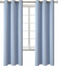 BGment Blackout Curtains for Living Room - Grommet Thermal Insulated Room Darkening Curtains for Bedroom, 2 Panels of 42 x 72 Inch, Spa Blue
