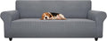 ZNSAYOTX Stretch Oversized Couch Cover Universal Sofa Covers for Living Room Dogs Pet Furniture Protector Spandex Extra Large Sofa Slipcovers with Anti Slip Foam Sticks (Light Grey, XL Sofa)