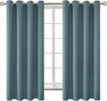 BGment Room Darkening Curtains 63 Inches Long - Grommet Thermal Insulated Drapes Window Treatment Curtains for Bedroom, 2 Panels, 52 x 63 Inch, Stone Blue
