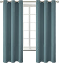 BGment Room Darkening Curtains 63 Inches Long - Grommet Thermal Insulated Drapes Window Treatment Curtains for Bedroom, 2 Panels, 42 x 63 Inch, Stone Blue