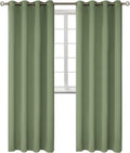 BGment Room Darkening Curtains 108 Inches Long - Grommet Thermal Insulated Drapes Window Treatment Curtains for Bedroom, 2 Panels, 52 x 108 Inch, Grass Green