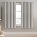 H.VERSAILTEX Blackout Curtain for Living Room Thermal Insulated Window Treatment Curtain 54 inch Length Energy Saving Solid Grommet Top Blackout Drape, One Panel, Stone, 52" W x 54" L