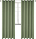 BGment Room Darkening Curtains 84 Inches Long - Grommet Thermal Insulated Drapes Window Treatment Curtains for Bedroom, 2 Panels, 70 x 84 Inch, Grass Green