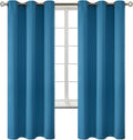 BGment Blackout Curtains - Grommet Thermal Insulated Room Darkening Bedroom and Living Room Curtains, Set of 2 Panels (42 x 72 Inch, Steel Blue)