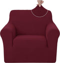 U-NICE HOME Recliner Chair Covers Stretch Couch Cover Sofa Cover Sofa Slipcover Furniture Protector for Chair Cover Pet Friendly(Armchair, Burgundy)