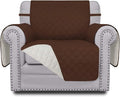 Easy-Going Chair Sofa Slipcover Reversible Sofa Cover Water Resistant Couch Cover Furniture Protector Cover with Elastic Straps for Pets Kids Children Dog Cat (Chair, Coffee/Ivory)
