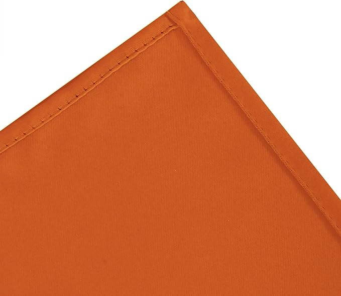 LEMOMO Blackout Curtains 52 x 90 Inch Long Orange Curtains Set of 2 Panels Room Darkening Curtains for Bedroom and Living Room