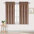 DWCN Blackout Curtains Room Darkening Thermal Insulated Bedroom Curtains Window Curtain Panels, 42 x 54 inches Long, Set of 2 Khaki Rod Pocket Drapes