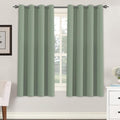 H.VERSAILTEX Blackout Curtain for Living Room Thermal Insulated Window Treatment Curtain Extra Long 63 inch Length Energy Saving Solid Grommet Top Blackout Drape, One Panel, Cyan, 52" W x 63" L