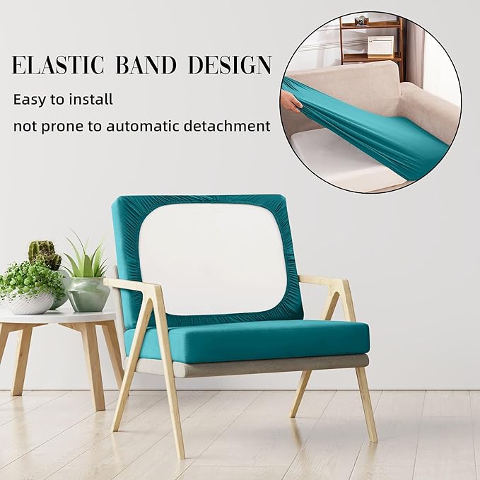 Outdoor Cushion Covers Set,8PCS Patio Furniture Couch Seat Slipcovers, Replacement for Sofa Sectional Chair(Cover，Only)