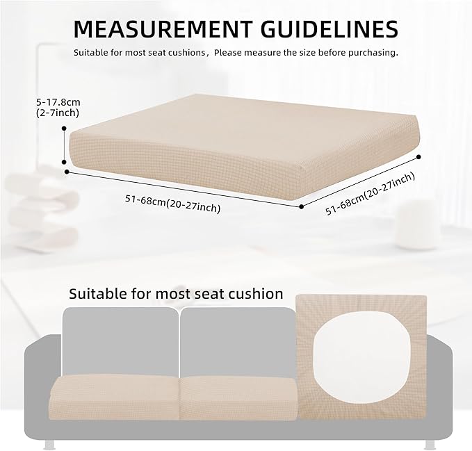 Outdoor Cushion Covers Set,14PCS Patio Furniture Couch Seat Slipcovers, Replacement for Sofa Sectional Chair(Cover，Only)