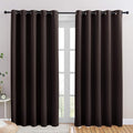 NICETOWN Blackout Draperies Curtains, Energy Smart Thermal Insulated Solid Grommet Blackout Curtains/Drapes Window Panels (2 Panels, 70-inch x 84-inch, Toffee Brown)