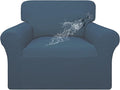 Easy-Going 100% Waterproof Oversized Chair Couch Cover, Dual Waterproof Sofa Cover, Stretch Jacquard Sofa Slipcover, Leakproof Furniture Protector for Kids, Pets, Dog and Cat, Bluestone