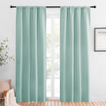 NICETOWN Blackout Curtains for Living Curtains, Aqua Blue, 2 Panels, 42 by 84, Room Darkening Window Curtain Panels, Easy-Care Solid Thermal Insulated Draperies/Drapes for Daughter Room