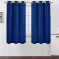 LEMOMO Blackout Curtains 42 x 63 inch/Royal Blue Curtains Set of 2 Panels/Thermal Insulated Room Darkening Bedroom Curtains