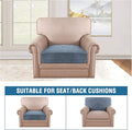 Velvet Stretch Couch Cushion Cover Plush – 1 Piece Armchair Cushion
