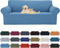 Cupuamon 2026 New Stretch Oversized Sofa Slipcovers Couch Sofa Cover for 4 Seater Furniture Protector Covers with Elastic Bottom Jacquard Fabric Small Checks for Pets, Kids - Riverside