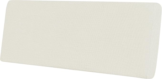 Easy-Going Stretch Cushion Cover Sofa Cushion Furniture Protector Sofa Seat Sofa Slipcover Sofa Cover Soft Flexibility with Elastic Bottom (Oversized Sofa Cushion, Cream)