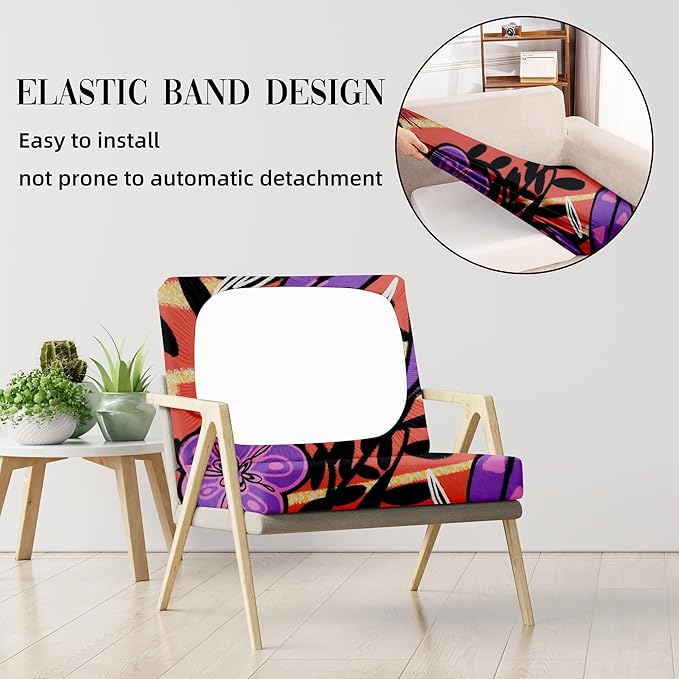 Outdoor Cushion Covers Set,8PCS Patio Furniture Couch Seat Slipcovers, Replacement for Sofa Sectional Chair(Cover，Only)