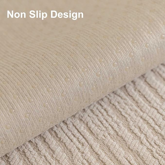 Soft Waterproof Chenille Cover Washable, Non Slip Sectional Sofa Covers for 3 Cushion Couch Sofa L Sharped Sofa Slipcover for Pets, Furniture Protector (1 PCS 27"x27" Coffee)