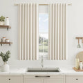 Guken 100% Blackout Curtains 54 Inch Length 2 Panels Set for Living Room Bedroom Back Tab Thermal Insulated Black Out Linen Drapes Room Darkening Window Curtains 54 Inches Long
