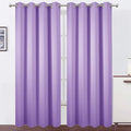 LEMOMO Lilac Blackout Curtains 52 x 84 inch/Lavender Curtains Set of 2 Panels/Thermal Insulated Room Darkening Bedroom Curtains
