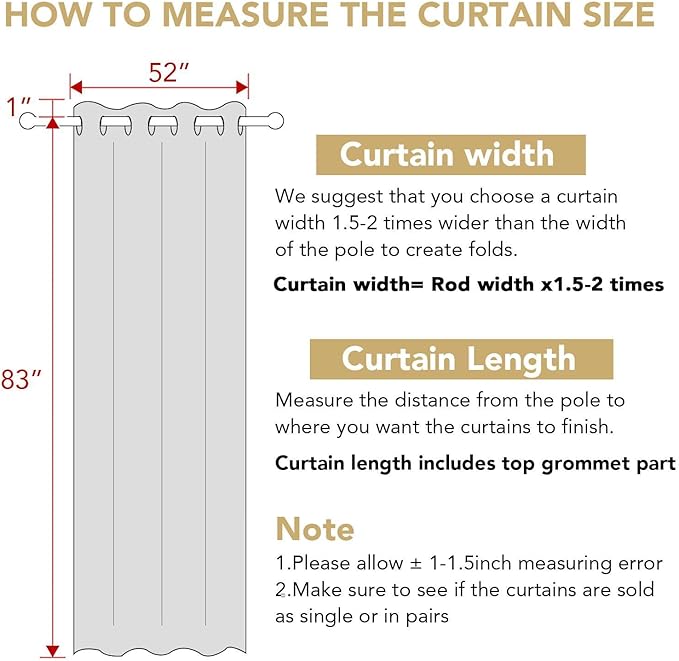 H.VERSAILTEX Natural Linen Grommet Curtains 84 Inch Length for Living Room 2 Panel Drape Semi Sheer Neutral Country Rustic Farmhouse Boho Curtain Bedroom Muslin Look Light Filtering, Heathered Natural