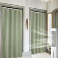 RYB HOME Blackout Curtains for Bedroom 84 inches Long 2 Panels Set, Privacy Thermal Insultaed Sunlignt Heat Blocking Drapes for Nursery Rental Room, Width 42 by Length 84, Sage Green