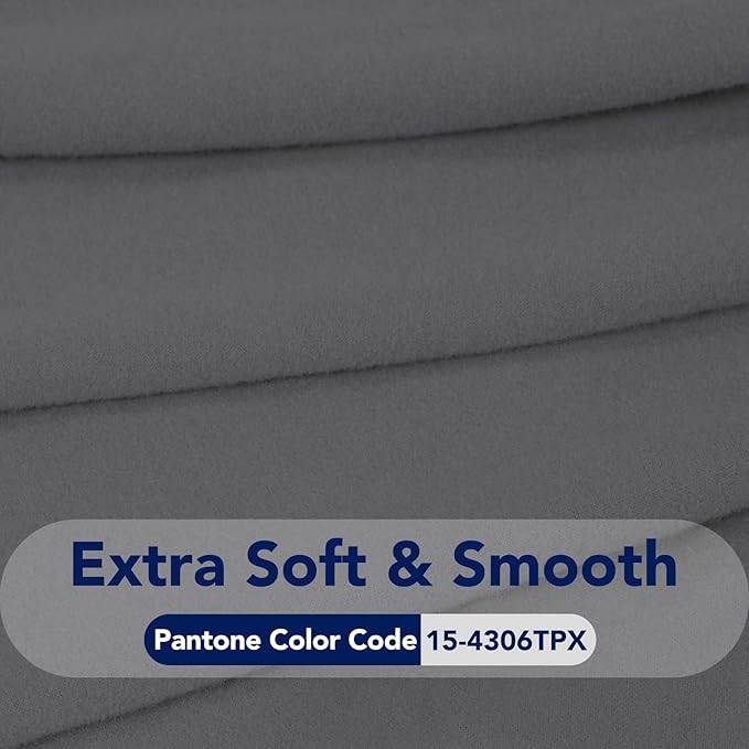 PureFit Super Stretch 4 Seater Sofa Slipcover – Spandex Non Slip Soft Couch Sofa Cover, Washable Furniture Protector with Non Skid Foam and Elastic Bottom for Kids, Pets （XX Large, Gray）