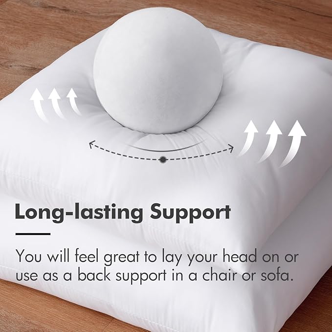 MIULEE Throw Pillow Insert Premium Pillow Stuffer Sham Rectangle for Decorative Cushion Bed Couch Sofa 14x22 Inch