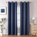 ChrisDowa Blackout Curtains 78 inches Long for Bedroom - 2 Panels Set Grommet Thermal Insulated Room Darkening Curtains for Living Room (Stone Blue, 42 x 78 Inch)