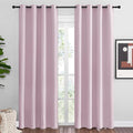 NICETOWN Baby Pink Blackout Curtains 86 inches Length for Living Room, 2 Panels, 55" Wide, Thermal Insulated Long Drapes for Large Window